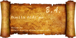 Buella Alóma névjegykártya